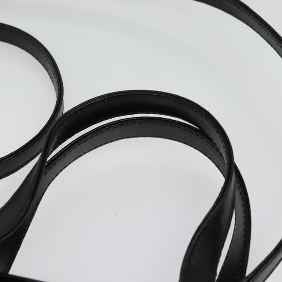 FENDI Hand Bag Enamel 2way Black Gold Auth ti3390