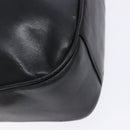 GUCCI Bamboo Hand Bag Leather 2way Black Gold 001 1705 1638 Auth ti3391-13