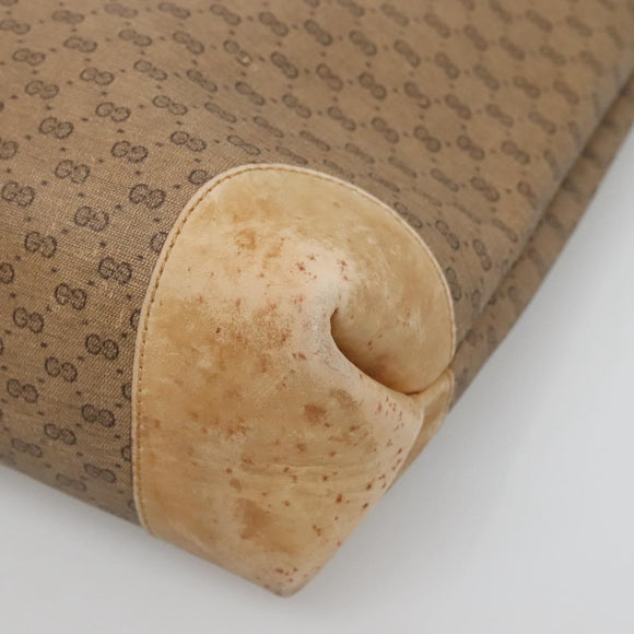 GUCCI Micro GG Supreme Web Sherry Line Bag PVC Beige 904 002 0222 Auth ti3393