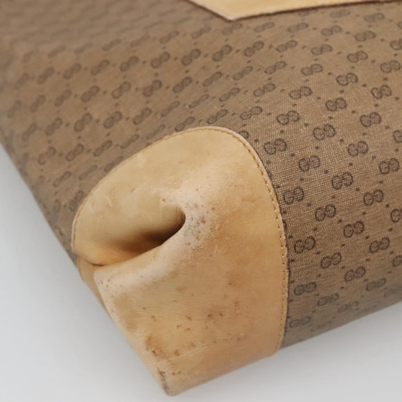 GUCCI Micro GG Supreme Web Sherry Line Bag PVC Beige 904 002 0222 Auth ti3393