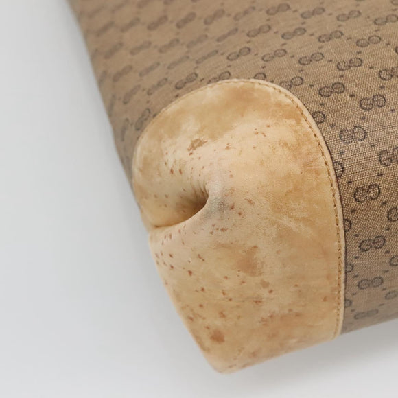 GUCCI Micro GG Supreme Web Sherry Line Bag PVC Beige 904 002 0222 Auth ti3393