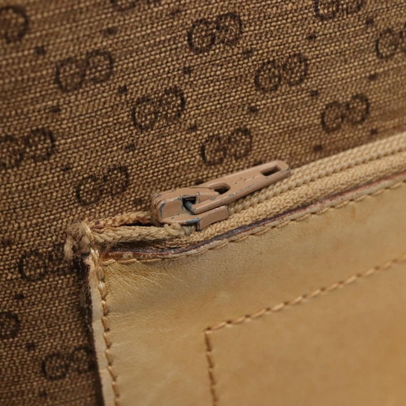 GUCCI Micro GG Supreme Web Sherry Line Bag PVC Beige 904 002 0222 Auth ti3393