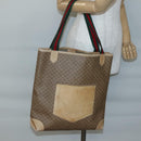 GUCCI Micro GG Supreme Web Sherry Line Bag PVC Beige 904 002 0222 Auth ti3393-21