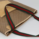 GUCCI Micro GG Supreme Web Sherry Line Bag PVC Beige 904 002 0222 Auth ti3393-6