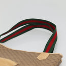 GUCCI Micro GG Supreme Web Sherry Line Bag PVC Beige 904 002 0222 Auth ti3393-14