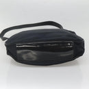GUCCI Bamboo Hand Bag Nylon 2way Black Silver 001 1705 1577 Auth ti3394-5