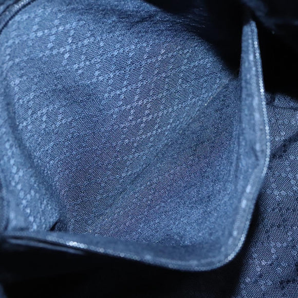 GUCCI Bamboo Hand Bag Nylon 2way Black Silver 001 1705 1577 Auth ti3394