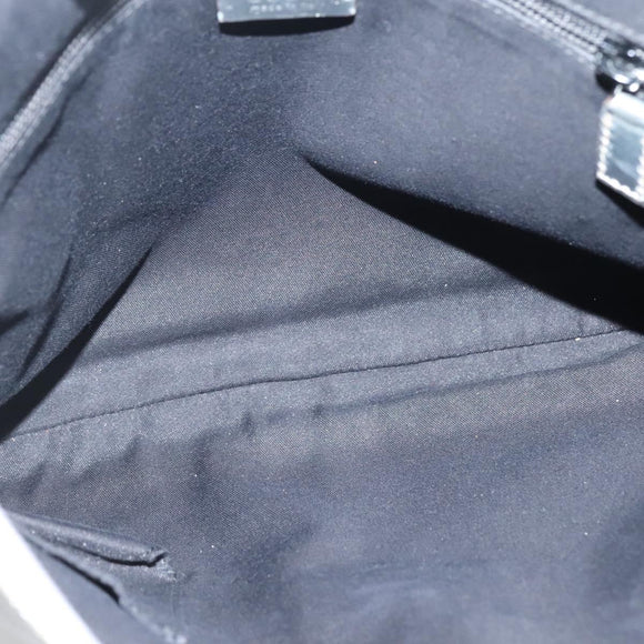 GUCCI GG Canvas Shoulder Bag Silver 145857 Auth ti3396