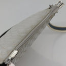 GUCCI GG Canvas Shoulder Bag Silver 145857 Auth ti3396-6