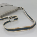 GUCCI GG Canvas Shoulder Bag Silver 145857 Auth ti3396-7