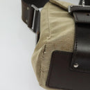 GUCCI Shoulder Bag Canvas Beige Silver 106298 Auth ti3398-10