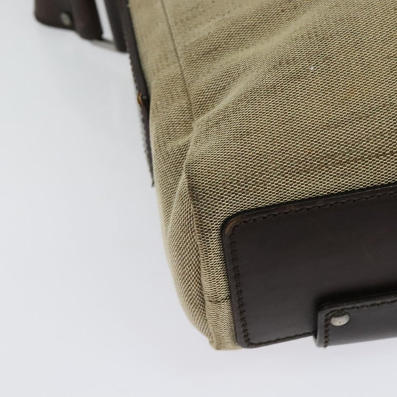 GUCCI Shoulder Bag Canvas Beige Silver 106298 Auth ti3398