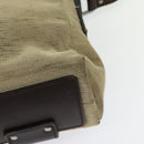 GUCCI Shoulder Bag Canvas Beige Silver 106298 Auth ti3398-13