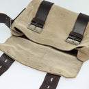 GUCCI Shoulder Bag Canvas Beige Silver 106298 Auth ti3398-15