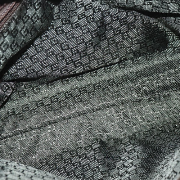 GUCCI Shoulder Bag Canvas Beige Silver 106298 Auth ti3398