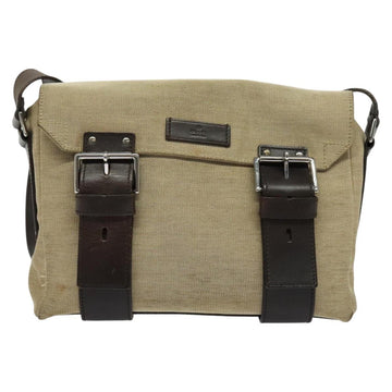 GUCCI Shoulder Bag Canvas Beige Silver 106298 Auth ti3398 - 0