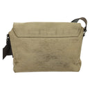 GUCCI Shoulder Bag Canvas Beige Silver 106298 Auth ti3398-3