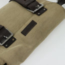 GUCCI Shoulder Bag Canvas Beige Silver 106298 Auth ti3398-6