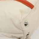 PRADA Hand Bag Nylon 2way White Silver Auth ti3400-16