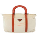 PRADA Hand Bag Nylon 2way White Silver Auth ti3400-13