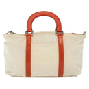 PRADA Hand Bag Nylon 2way White Silver Auth ti3400-2