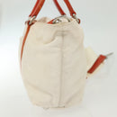 PRADA Hand Bag Nylon 2way White Silver Auth ti3400-4