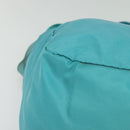 PRADA Tote Bag Nylon 2way Turquoise Blue Silver Auth ti3401-15
