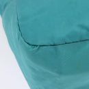 PRADA Tote Bag Nylon 2way Turquoise Blue Silver Auth ti3401-17