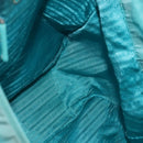 PRADA Tote Bag Nylon 2way Turquoise Blue Silver Auth ti3401-20