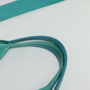 PRADA Tote Bag Nylon 2way Turquoise Blue Silver Auth ti3401-8