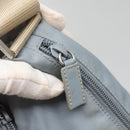 PRADA Shoulder Bag Nylon Light Blue Silver Auth ti3402-18