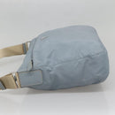 PRADA Shoulder Bag Nylon Light Blue Silver Auth ti3402-3