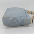 PRADA Shoulder Bag Nylon Light Blue Silver Auth ti3402-4