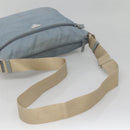 PRADA Shoulder Bag Nylon Light Blue Silver Auth ti3402-7
