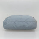 PRADA Shoulder Bag Nylon Light Blue Silver Auth ti3402-5