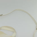 PRADA Hand Bag Nylon 2way Beige Silver Auth ti3404-15