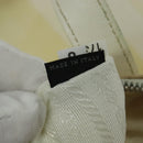 PRADA Hand Bag Nylon 2way Beige Silver Auth ti3404-23