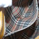 Burberrys Hand Bag Leather Yellow Gold Auth ti3406-19