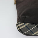 BURBERRY Blue Label Shoulder Bag Canvas Black Silver Auth ti3407-10