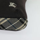 BURBERRY Blue Label Shoulder Bag Canvas Black Silver Auth ti3407-11