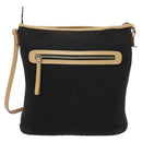 BURBERRY Blue Label Shoulder Bag Canvas Black Silver Auth ti3407-3