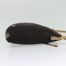 BURBERRY Blue Label Shoulder Bag Canvas Black Silver Auth ti3407-5