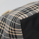 BURBERRY Blue Label Nova Check Tote Bag Nylon Gray Auth ti3408-16