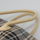 BURBERRY Blue Label Nova Check Tote Bag Nylon Gray Auth ti3408-8