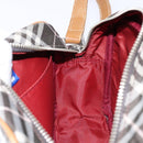BURBERRY Nova Check Blue Label Shoulder Bag Canvas Brown Gold Auth ti3409-19