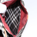 BURBERRY Nova Check Blue Label Shoulder Bag Canvas Brown Gold Auth ti3409-21