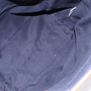 BURBERRY Blue Label Hand Bag Canvas Navy Silver Auth ti3410-12