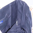 BURBERRY Blue Label Hand Bag Canvas Navy Silver Auth ti3410-18