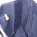 BURBERRY Blue Label Hand Bag Canvas Navy Silver Auth ti3410-19