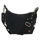 BURBERRY Blue Label Shoulder Bag Canvas Black Silver Auth ti3411-1